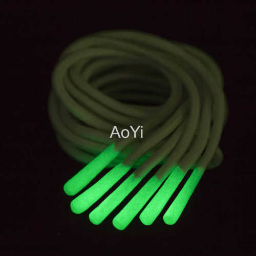 soft polyester elastic drawcord with reflective color and silicone tips