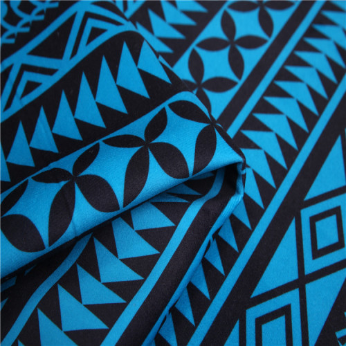 geometric design digital printed velboa