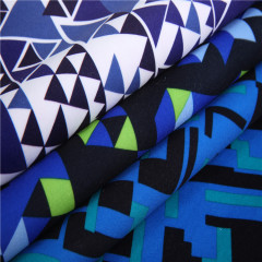 trigle pattern digital printed fabrics