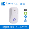 LaneTop Mini Smart Plug Wi-Fi Enabled Works with Amazon Alexa and Google Assistant X4 US