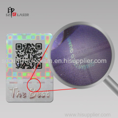 Rectangular Printable Custom QR Code Hologram Stickers