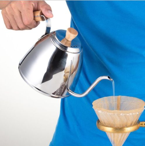 stainless steel long spout pour over coffee pot