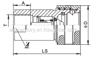 Carbon Steel Zinc Plated Chinese Commonly used in China KZE Hydraulic Quick Coupling