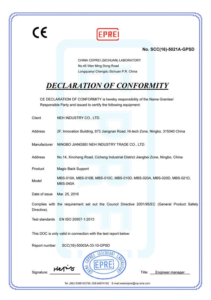 CE - Certificates