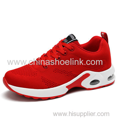 Boost Red Fly Knitting Shoes in PU Sole with Airbag
