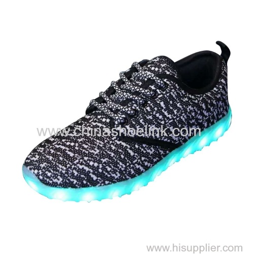 Yeezy Boost Men fly knitting shoes with LED lights popular shoes manufactor