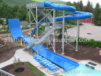 Used Commercial Water Slides Boomerang slide For Large Outdoor Park