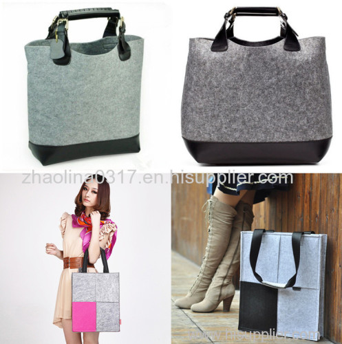 supermarket shopping handbag handmade pure wool bags