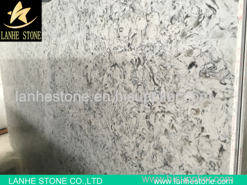 Brown Multi Color Quartz Stone Slabs Tiles with Granite Natural Design