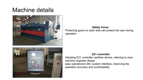 mechanical guillotine shearing machine 6MM with reliable performance Has blade gap adjustement instruction