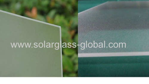 Solar collector glass for solar hot water heater