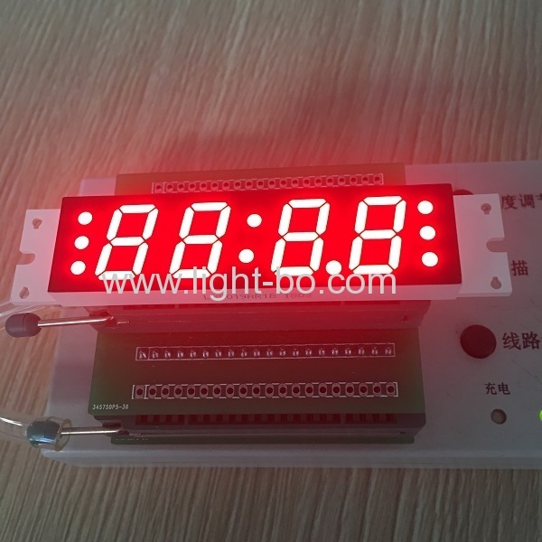 Ultra red customized 4 digit 7segment led clock display for bluetooth speaker