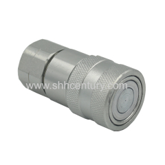 ISO16028 1/2 NPT Skid Steer Bobcat Flat Face Hydraulic Quick Connect Coupler Coupling Socket