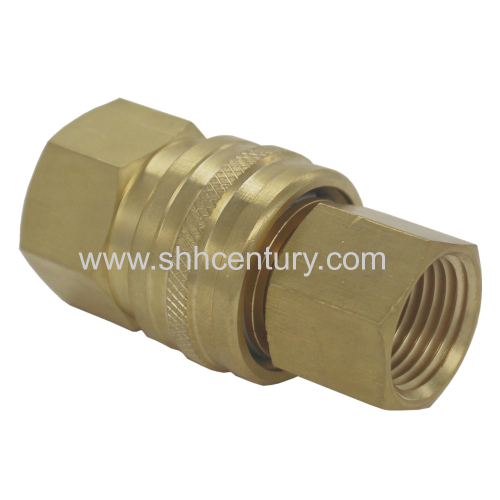 NPT1/2 NPT3/4 Straight Through Hose Connector Hose Coupler Hydraulic Quick Disconnect Coupling
