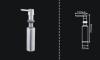 Stainless steel Sink liquid soap and lotion dispenser