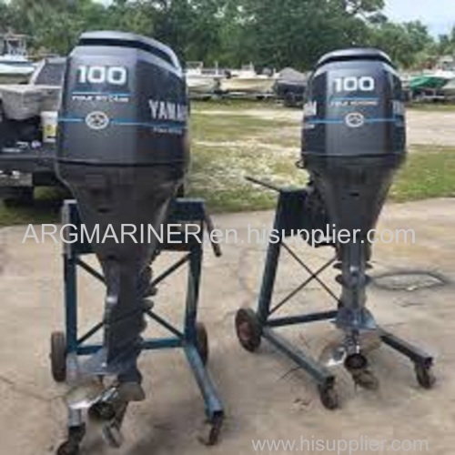 Slightly Used Yamaha 100 HP Outboard Motor Boat Engine