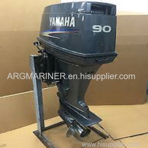 Slightly Used Yamaha 90 HP Outboard Motor Boat Engine