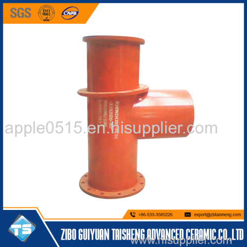 Customized 92 96 Alumina Ceramic Three Way Pipe/T-Branch