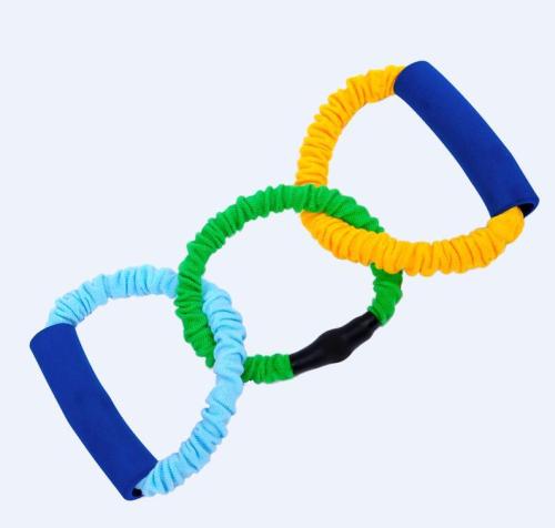 Chain shape resistance band tube with cover