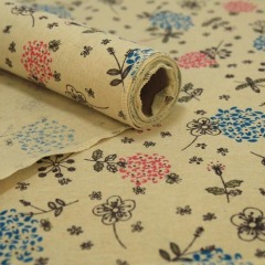 Printed Ramie Cotton Fabric Roll Table Runner Table Cloth