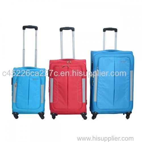 Superlight Upright Soft Trolley Luggage Set