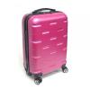 Pink rolling ABS luggage set