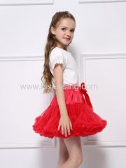 Ruffled Red Dancing Tutu Pettiskirt