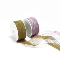 flower crinkle organza ribbon