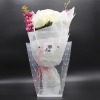 pp trapezoid flower bag flower shop supplies bouquet transparent gift bag