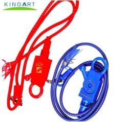 Anti lost casino bungee cord Coil Lanyard with Split Ring/Casino Bungee Cord Lanyard with lobster claw