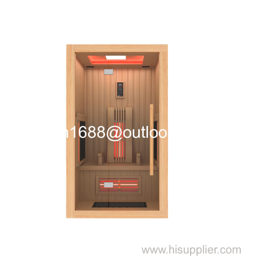 1 person use 8mm sauna wood meterials full spectrumer heater systerm