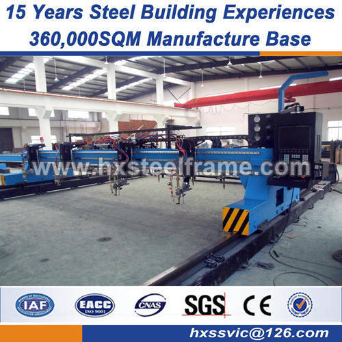 structural fabrication lightweight steel buildings Q235 Q345B material