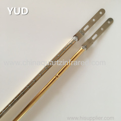 Factory custom Single Tube Halogen Infrared Lamp with Gold Reflector