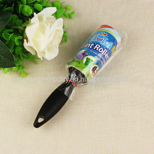 Black And Red Handle Sticky Disposible Lint Roller 