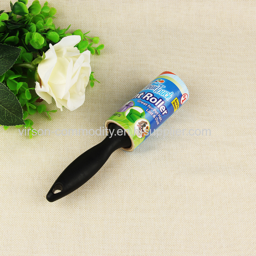 Black And Red Handle Sticky Disposible Lint Roller 