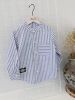 Striped Buttoned Pocket Big Boys Shirts