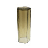Amber plum shape glass lighting glass tube