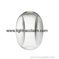 Transparent glass chandelier shade