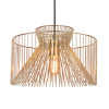 Metal wire chandelier Edison light bulb