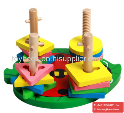 Baby Shape Sorter Developmental Geometric Puzzle Board Blocks Wooden Toddler Toy