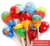 Colorful Wooden Maraca Baby Kids Musical Instrument Rattle Shaker Party Wooden Toy