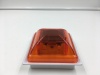 4LED red square waterproof solar powered traffic warning lights for guardrails