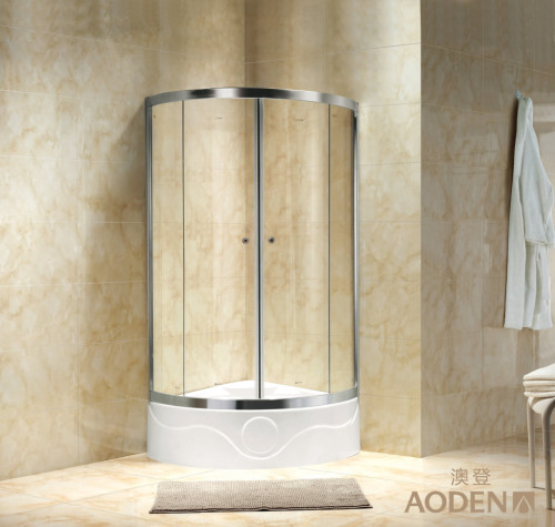 Quadrant Tempered Glass Sliding Bathroom Shower Enclosure