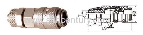 Brass QKD-X Pneumatic Quick Release Couplings Quick Disconnect Coupler Single Hand Operation