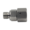 Stainless Steel 316 2BC BSP male captive seal/metric female 24 degree cone o-ring swivel adapter