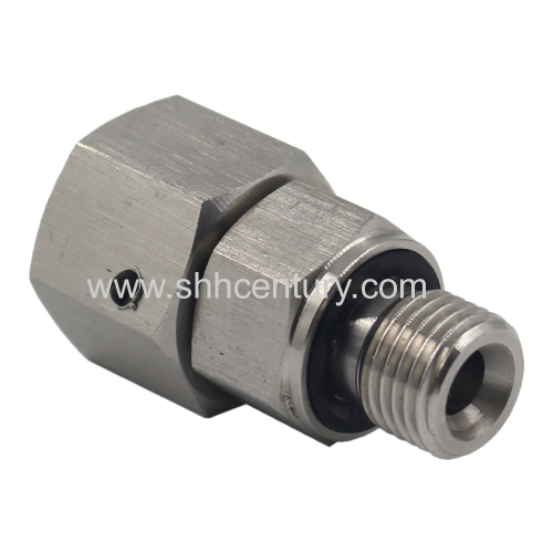Stainless Steel 304 Hydraulic Adapter EGE-R-EDOMD71 2BC/2BD BSPP Male Thread To Metric Female Thread