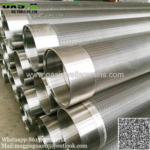 UN Supplier produce water well strainer pipe for drilling with welded connection end