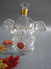 High Quality Pig Shape Liquor Bottle Glass Pig Wine bottles Unique Shaped Design Pig Wine Bottle