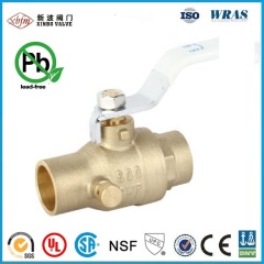 Cxc Full Port Brass Ball Valve with Drain Cock