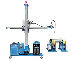 Column & Boom Manipulator Welding Machine with Rotating Roller